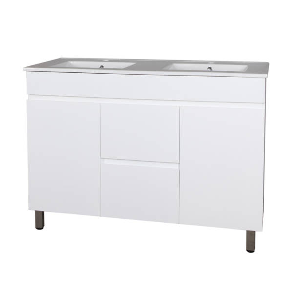 MS1200 DOUBLE BASIN WHITE
