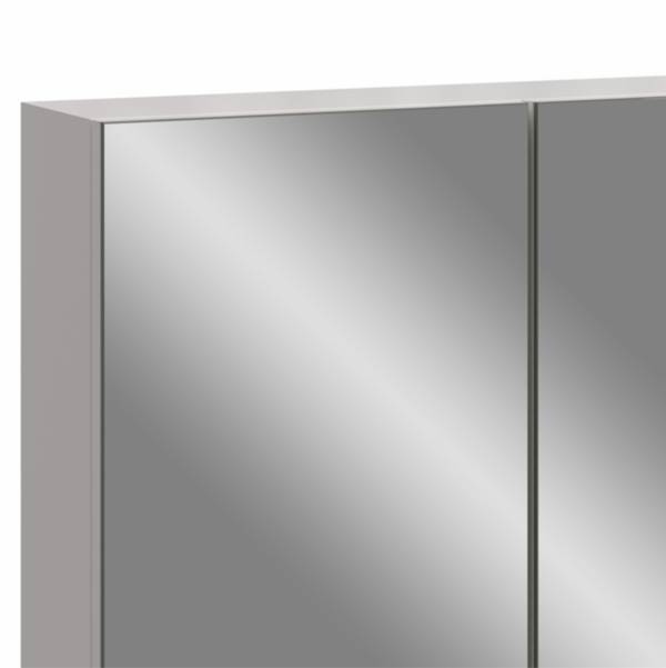 600 x 600mm White Stylo Bathroom Cabinet With Mirror Doors - Image 2