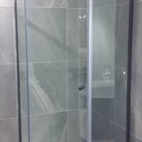 Black Shower Diamond 1000*1000, Swing Door, 8mm