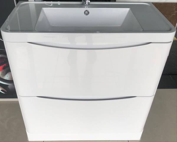 White Classy Vanity with Drawers - Image 3