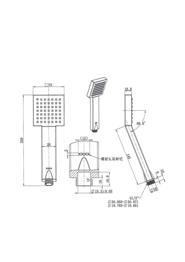 YSD-1040 Square Handle - Image 3